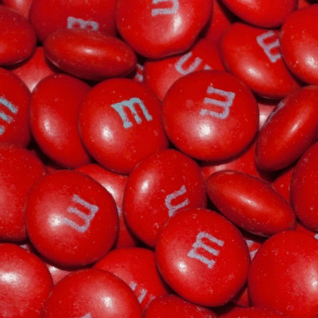 Gothic Red Rose Love at First Bite Wedding M&Ms (Front)