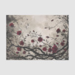 Gothic Red Roses &amp; Thorns Tissue Paper