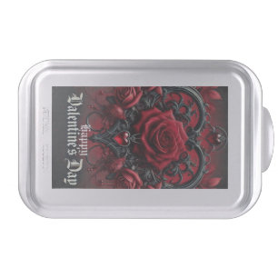 Gothic red roses Valentine's day Cake Pan
