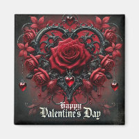 Gothic red roses Valentine's day