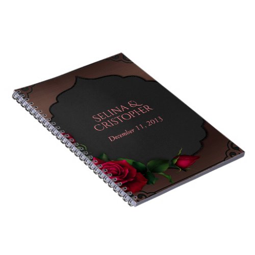  Gothic Red Roses Wedding Planner Notebook