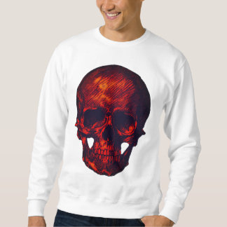 Gothic Red Skull Sweatshirt