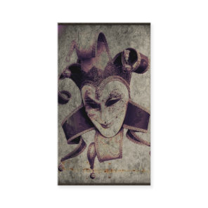 Gothic Renaissance Clown Joker Business Card