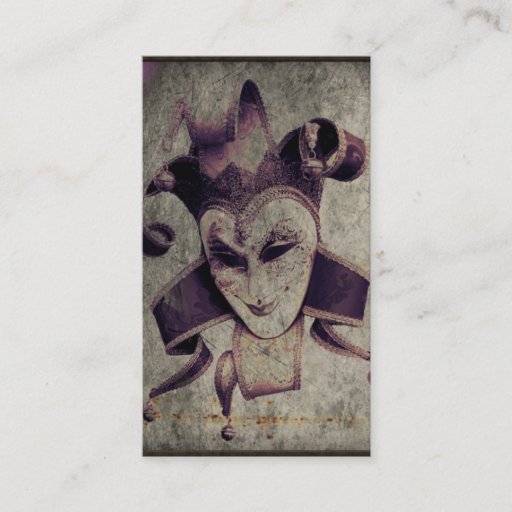 Customizable gothic grunge renaissance  joker vintage business cards