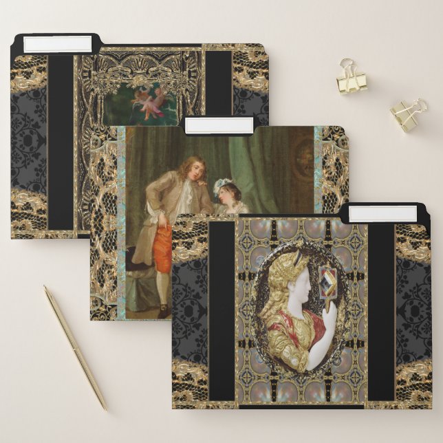 Gothic  Renaissance  Old World Collection File Folder (Set)