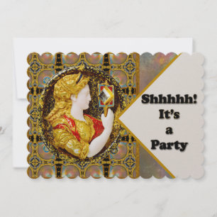 Gothic Renaissance Old World Surprise Party Invitation