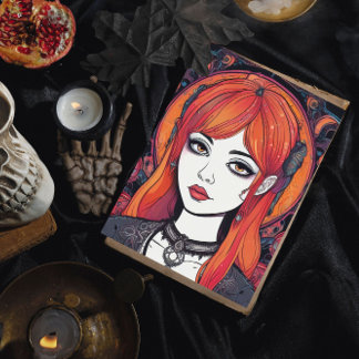 Gothic Reverie Orange Girl Poster