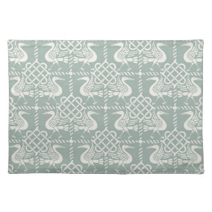Gothic Revival Birds and Knots Cloth Placemat