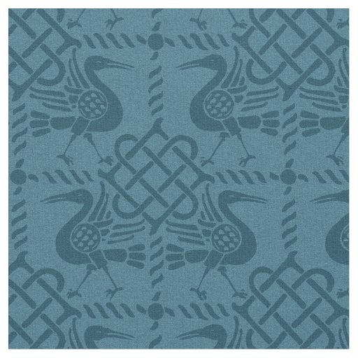 Gothic Revival Birds and Knots Fabric