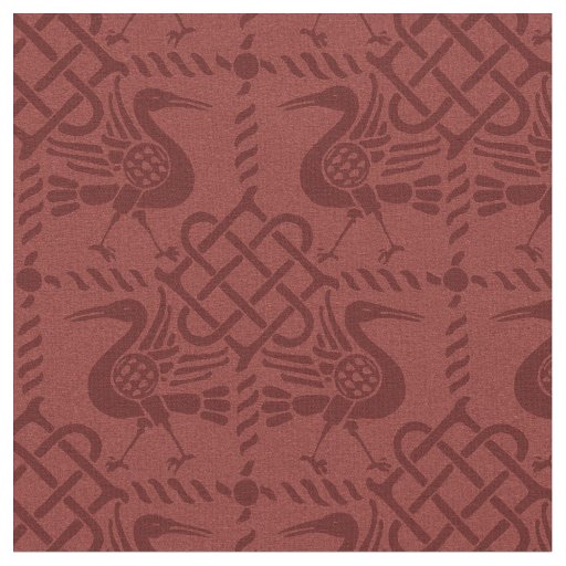 Gothic Revival Birds and Knots Fabric