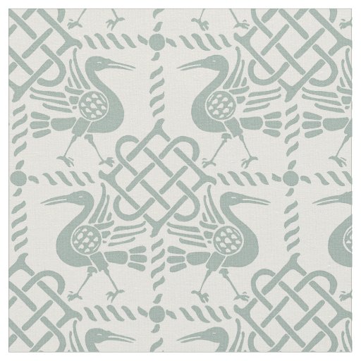 Gothic Revival Birds and Knots Fabric