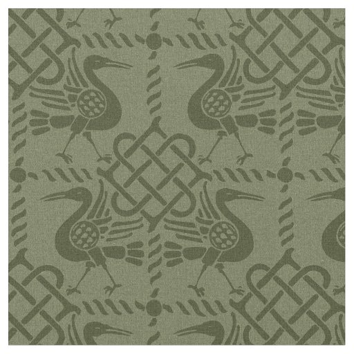 Gothic Revival Birds and Knots Fabric