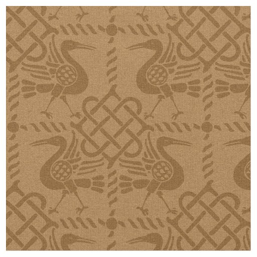 Gothic Revival Birds and Knots Fabric