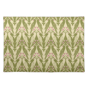 Gothic Revival Birds Cloth Placemat