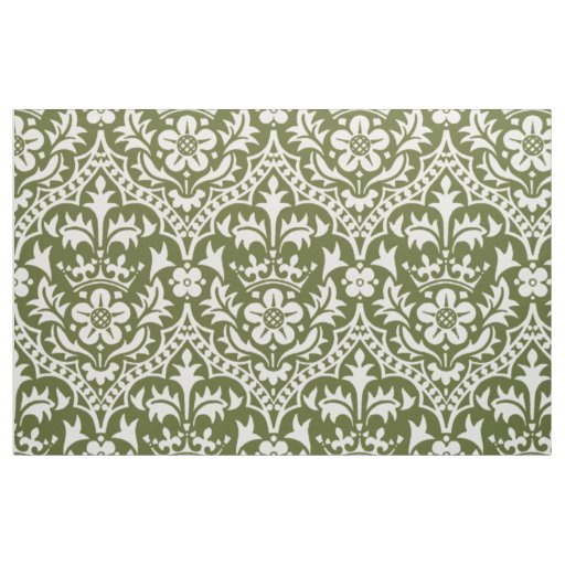 Gothic Revival Crowned Rose Fabric