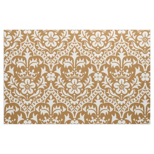 Gothic Revival Crowned Rose Fabric