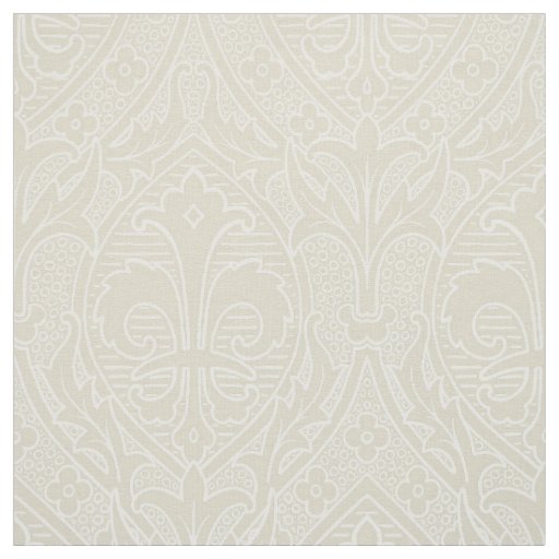 Gothic Revival Fleur de Lys - Ivory Fabric