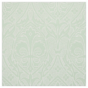 Gothic Revival Fleur de Lys - Tint of Absinthe Fabric