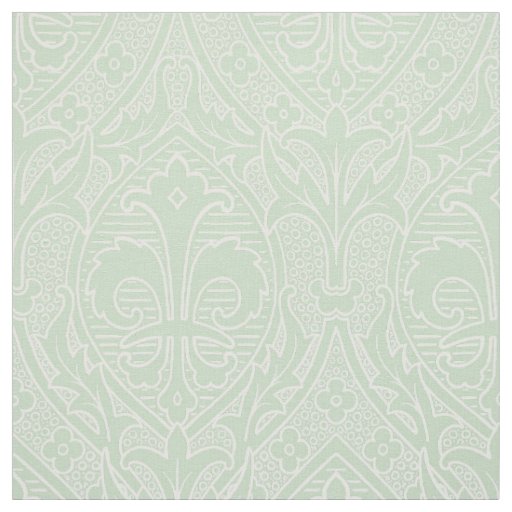 Gothic Revival Fleur de Lys - Tint of Absinthe Fabric