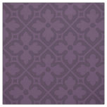 Gothic Revival Quatrefoils, Aubergine Fabric