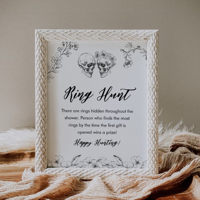 Gothic Ring Hunt Bridal Shower Game Sign (Creator Uploaded)