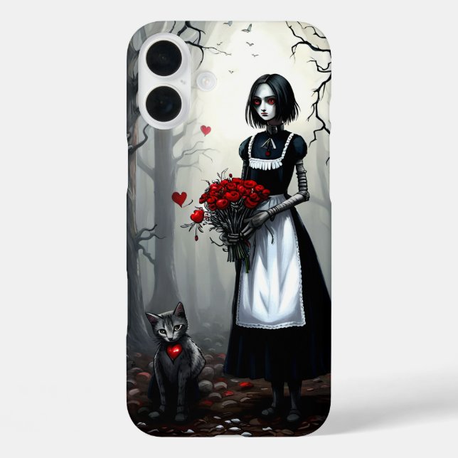 Gothic Robot Girl Case-Mate iPhone Case (Back)