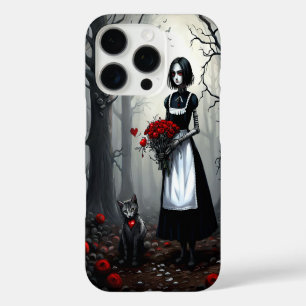 Gothic Robot Girl iPhone 16 Pro Case