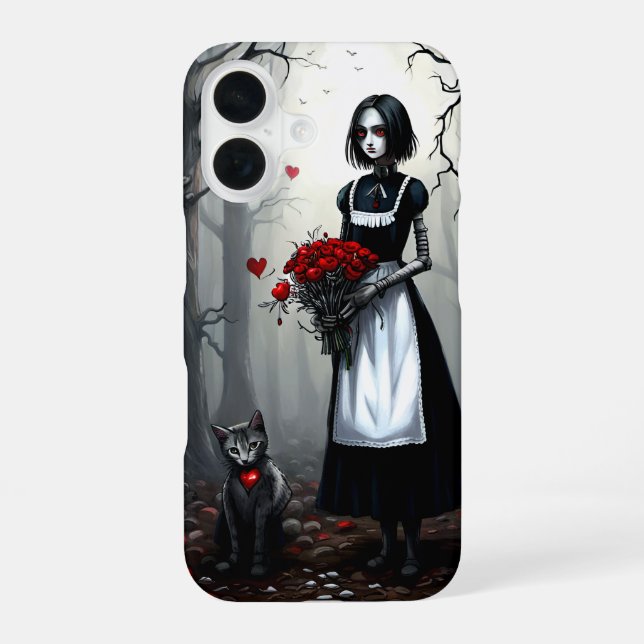 Gothic Robot Girl Iphone Case (Back)
