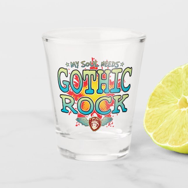 Gothic Rock Soul Shot Glass (Front)
