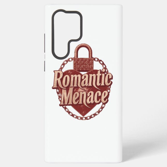 Gothic Romance Anti-Valentine Saying Samsung Galaxy Case (Back)