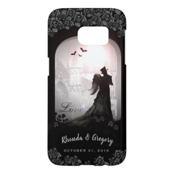 Gothic Romance Black Roses Wedding Names Case by juliea2010 at Zazzle