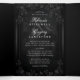 Gothic Romance Black & White "Together With" Tri-Fold Invitation