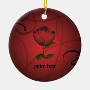 Gothic romance ceramic ornament