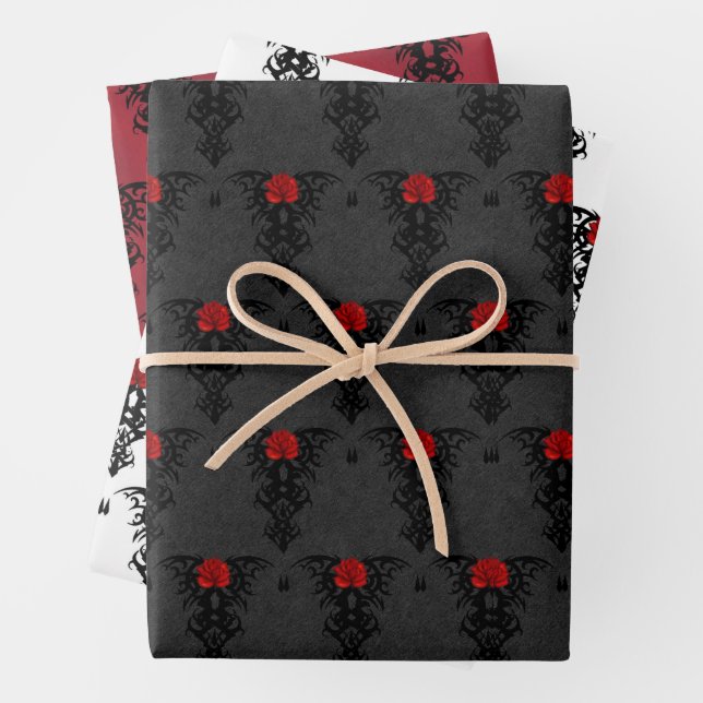 Gothic Romance Collection Wrapping Paper Sheets (In situ)