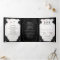 Gothic Romance Halloween Black & White MENU