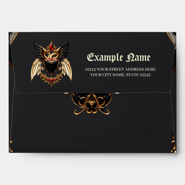 Gothic Romance, In the Shadows of Love.  Envelope (Back (Top Flap))