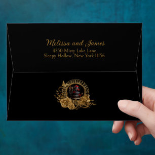 Gothic Romance Wedding Envelope