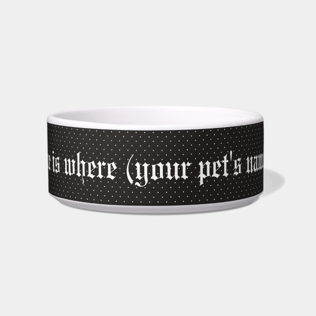 Gothic romantic bouquet Medium Pet Bowl (Front)