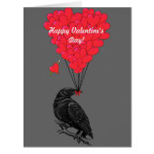 Gothic romantic crow  valentines day (Front)