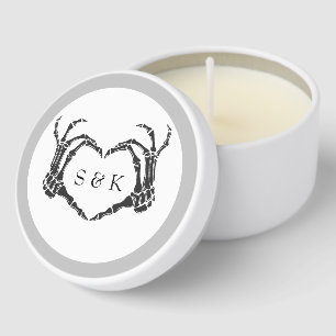 Gothic Romantic Skeleton Hand Halloween Wedding Mini Candle Favors