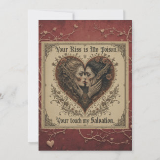  Gothic Romantic Valentine’s Day Card 