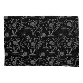 Gothic Rose and Bone Pattern Pillow Case