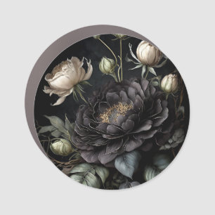 Gothic Rose Arrangement Black Flower Car Magnet