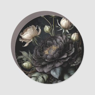  Gothic Rose Arrangement Black Flower Car Magnet