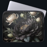 Gothic Rose Arrangement Black Flower Laptop Sleeve<br><div class="desc">Very dark elegant flowers</div>