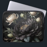 Gothic Rose Arrangement Black Flower Laptop Sleeve<br><div class="desc">Very dark elegant flowers</div>