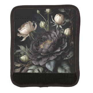  Gothic Rose Arrangement Black Flower Luggage Handle Wrap