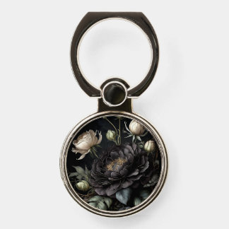  Gothic Rose Arrangement Black Flower Phone Ring Stand