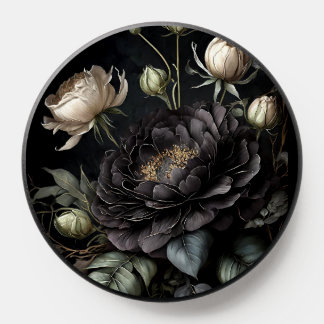 Gothic Rose Arrangement Black Flower PopSocket