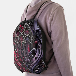 Gothic Rose Backpack – Bold Style in Every Detail